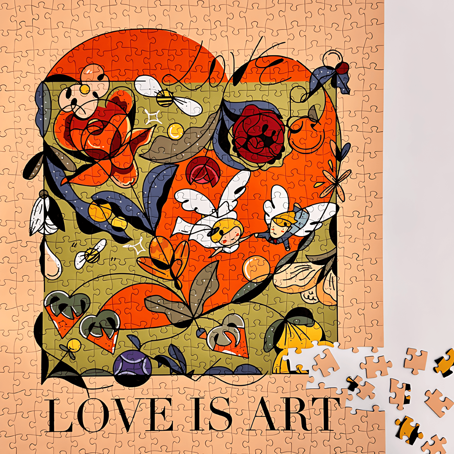 Love Is Art | Puffinkids | 1000 Piece Puzzle | Jigsaw Puzzle - Mystery Matrix