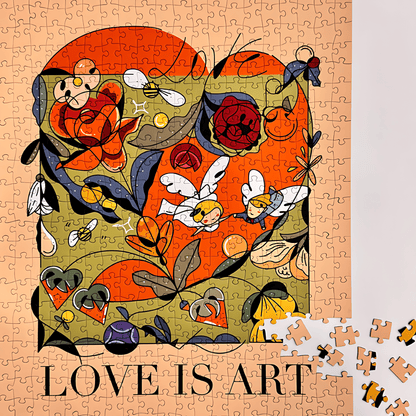 Love Is Art | Puffinkids | 1000 Piece Puzzle | Jigsaw Puzzle - Mystery Matrix