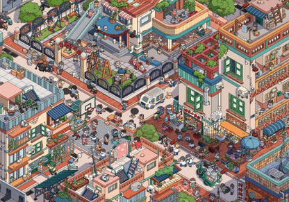 Lovely Town | Botop | 1000 Piece Puzzle | Jigsaw Puzzle - Mystery Matrix