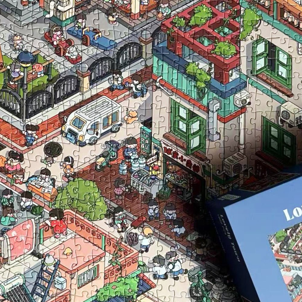Lovely Town | Botop | 1000 Piece Puzzle | Jigsaw Puzzle - Mystery Matrix