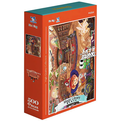 Magic Library | Kessing | 500 Piece Puzzle | Jigsaw Puzzle - Mystery Matrix