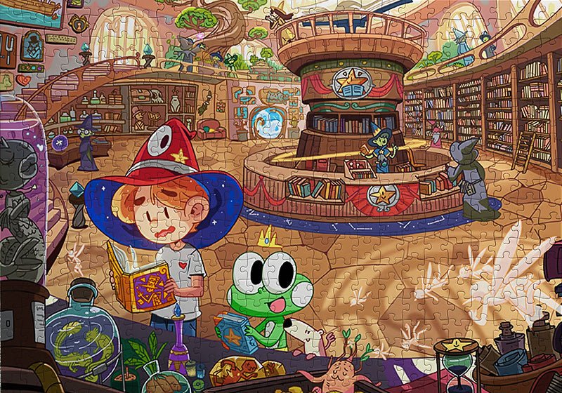 Magic Library | Kessing | 500 Piece Puzzle | Jigsaw Puzzle - Mystery Matrix