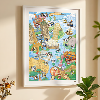Maltese Puppy - Puppy's Journey Around The World | TOI | 1000 Piece Puzzle | Jigsaw Puzzle - Mystery Matrix