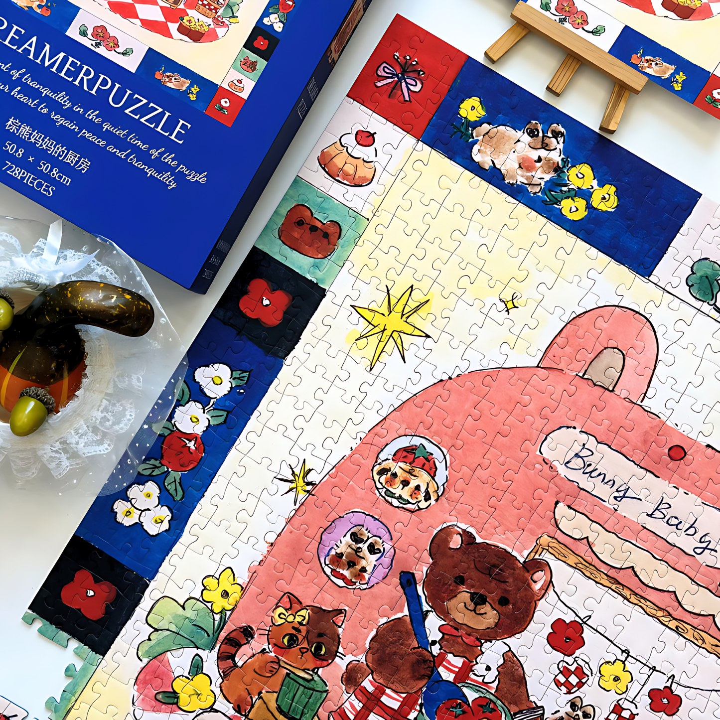 Mama Bear's Kitchen | Dreamer Puzzle | 728 Piece Puzzle | Jigsaw Puzzle - Mystery Matrix