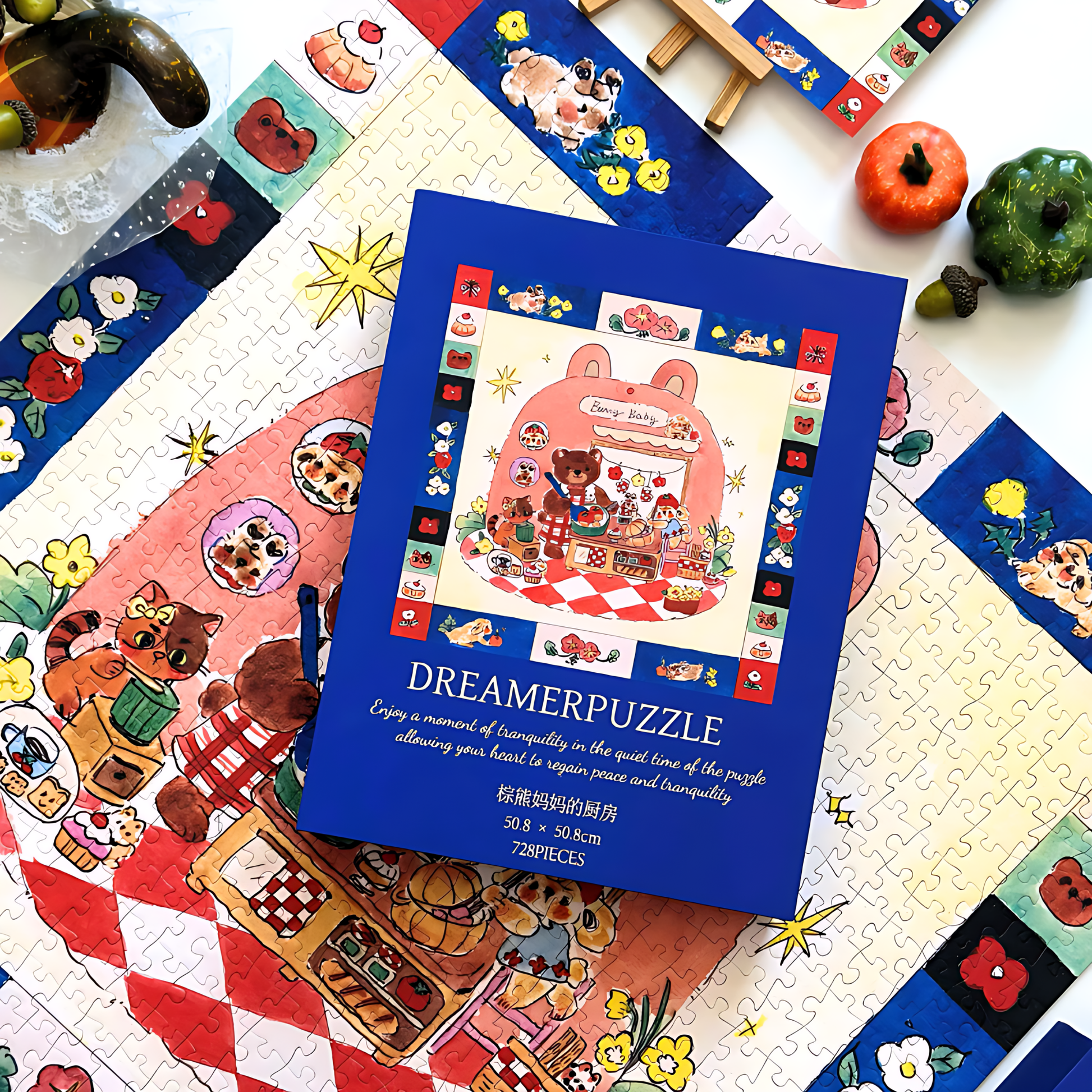 Mama Bear's Kitchen | Dreamer Puzzle | 728 Piece Puzzle | Jigsaw Puzzle - Mystery Matrix