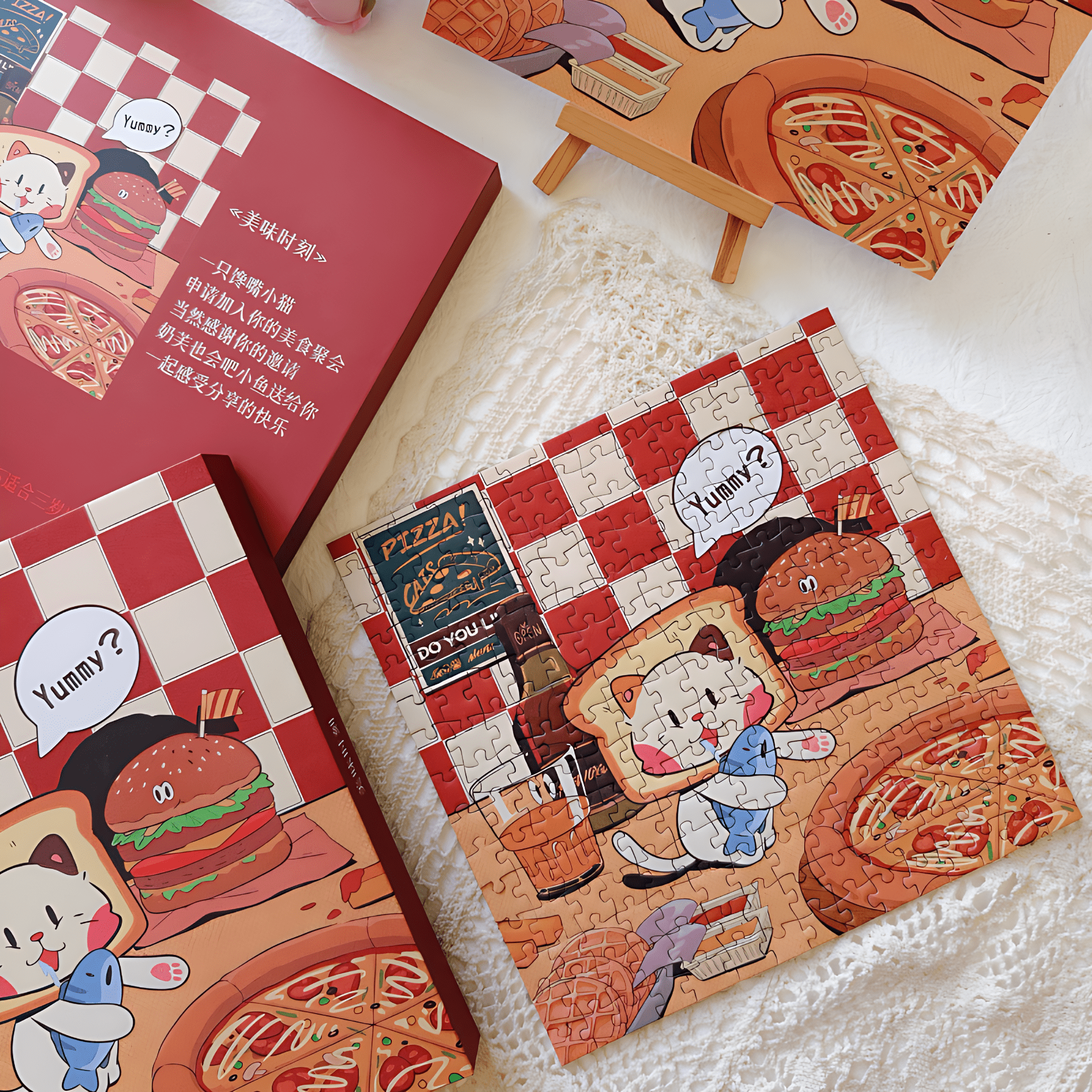 Meow Series - Delicious Moments | Dreamer Puzzle | 225 Piece Mini Puzzle | Jigsaw Puzzle - Mystery Matrix
