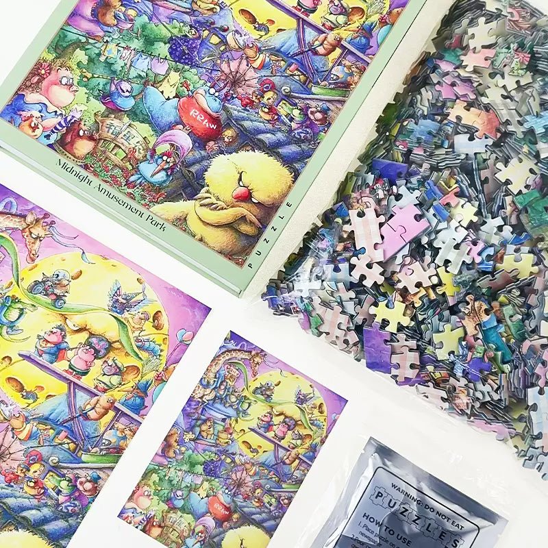 Midnight Amusement Park | Kessing | 1000 Piece Puzzle | Jigsaw Puzzle - Mystery Matrix