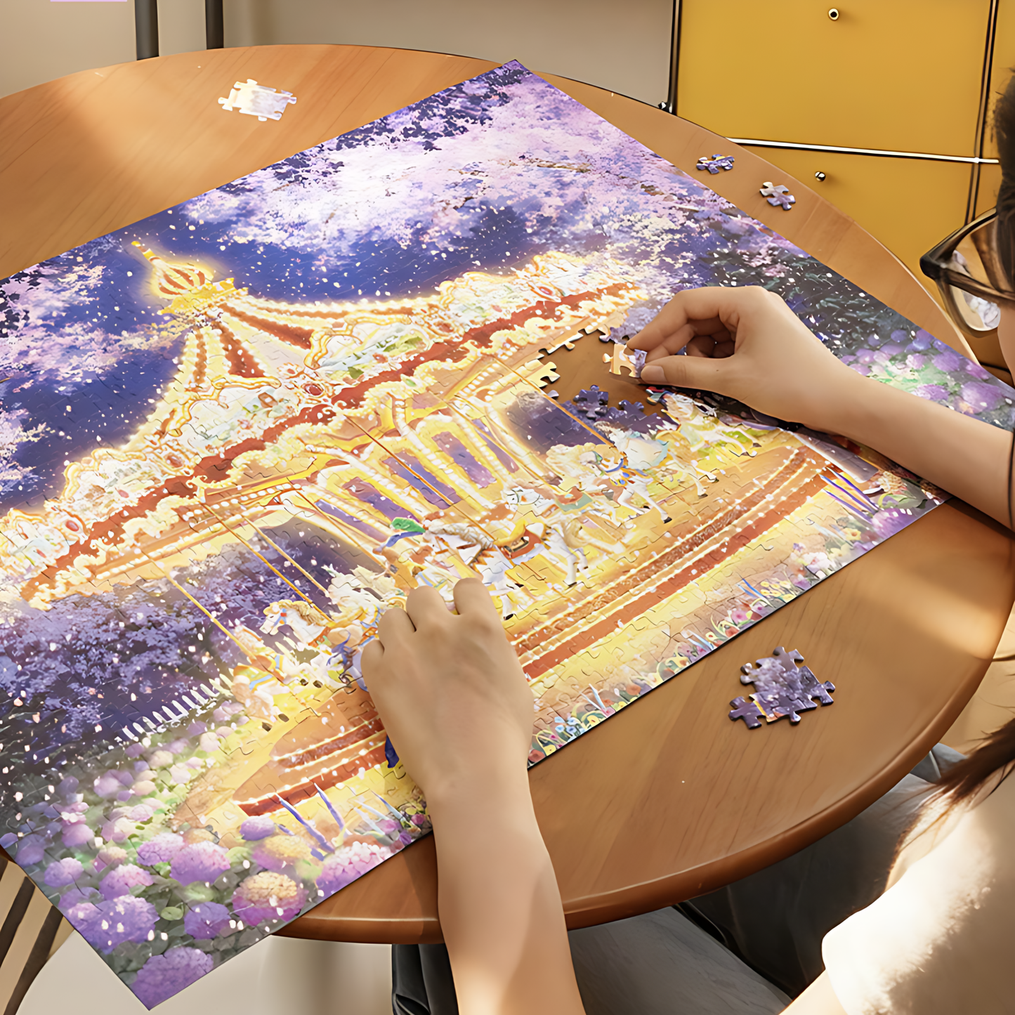 Midnight Sakura Carousel | TOI | 1000 Piece Puzzle | Jigsaw Puzzle - Mystery Matrix