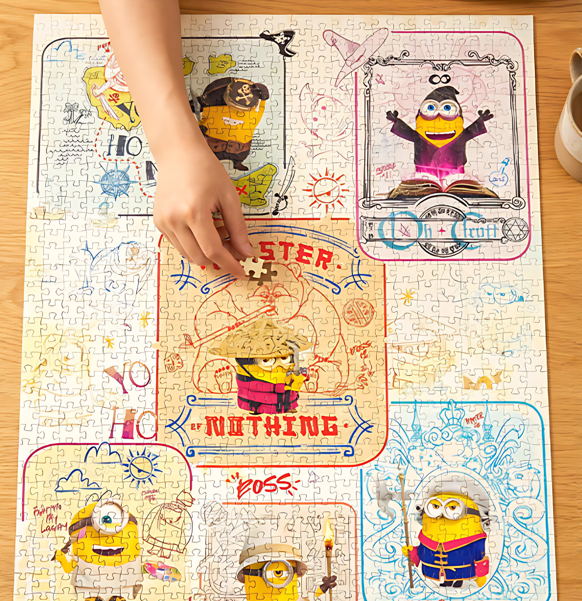 Minions - A Sketch Through Time | TOI | 1000 Piece Puzzle | Jigsaw Puzzle - Mystery Matrix