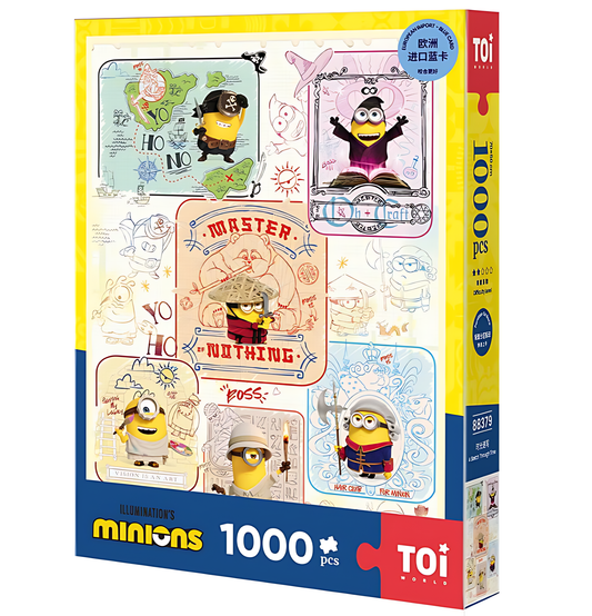 Minions - A Sketch Through Time | TOI | 1000 Piece Puzzle | Jigsaw Puzzle - Mystery Matrix