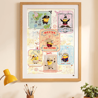 Minions - A Sketch Through Time | TOI | 1000 Piece Puzzle | Jigsaw Puzzle - Mystery Matrix
