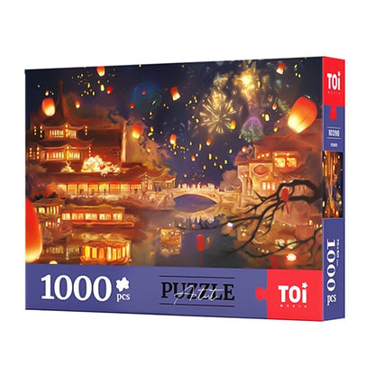 Mooring on the Qinhuai River at Night | TOI | 1000 Piece Puzzle | Jigsaw Puzzle - Mystery Matrix