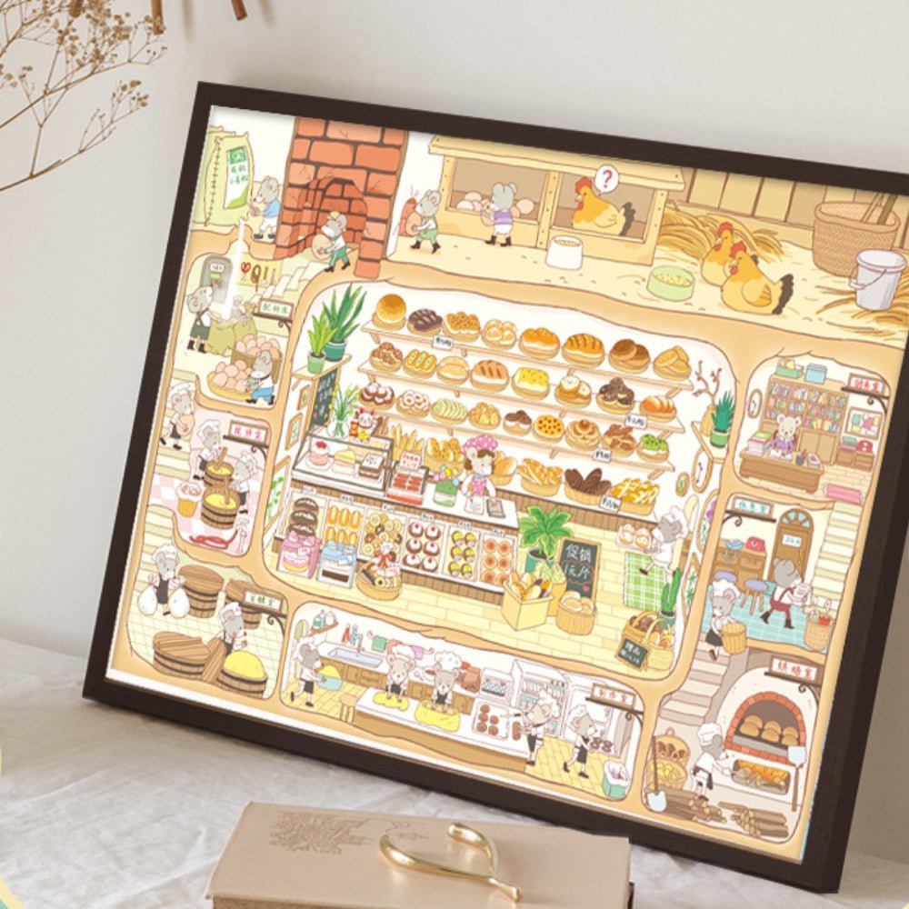 Mouse Bakery | Botop | 1000 Piece Puzzle | Jigsaw Puzzle - Mystery Matrix