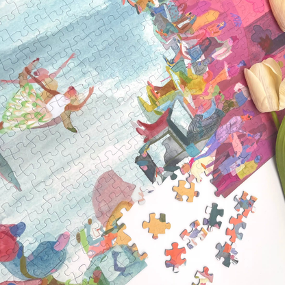 Museum Sketch Night | Seren Art | 500 Piece Puzzle | Jigsaw Puzzle - Mystery Matrix