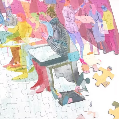 Museum Sketch Night | Seren Art | 500 Piece Puzzle | Jigsaw Puzzle - Mystery Matrix