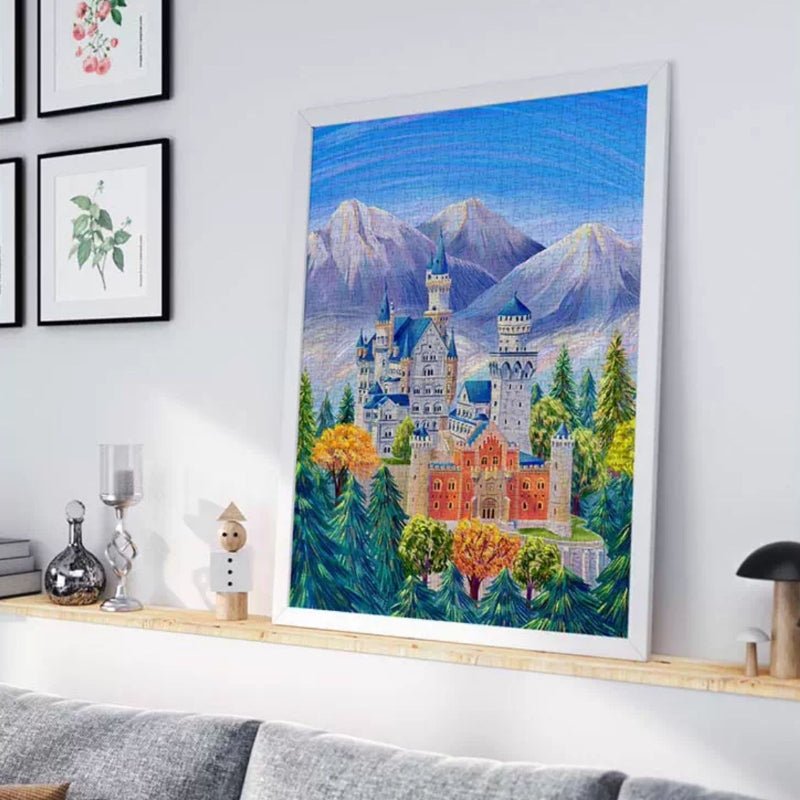 New Swan Stone Castle | Gill & Lill | 1000 Piece Puzzle | Jigsaw Puzzle - Mystery Matrix