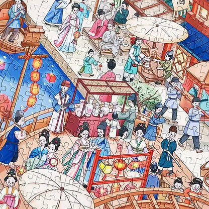 Night Tour of The Tang Dynasty | Kessing | 1000 Piece Puzzle | Jigsaw Puzzle - Mystery Matrix