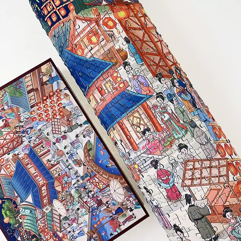 Night Tour of The Tang Dynasty | Kessing | 1000 Piece Puzzle | Jigsaw Puzzle - Mystery Matrix