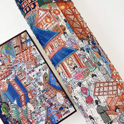 Night Tour of The Tang Dynasty | Kessing | 1000 Piece Puzzle | Jigsaw Puzzle - Mystery Matrix