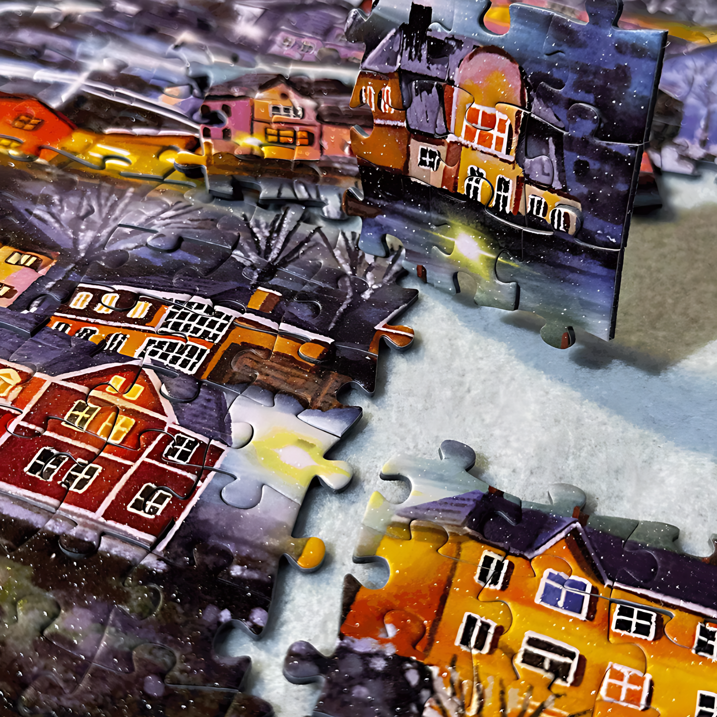 Norweging Snowy Night | TKX | 1000 Piece Puzzle | Jigsaw Puzzle - Mystery Matrix