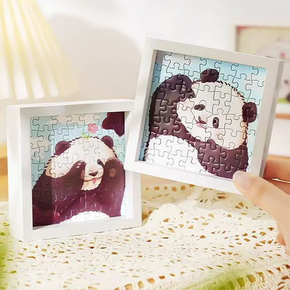 Panda Couple - Surprise Puzzle Box with Frame | TOI | Mini Puzzle | Jigsaw Puzzle - Mystery Matrix