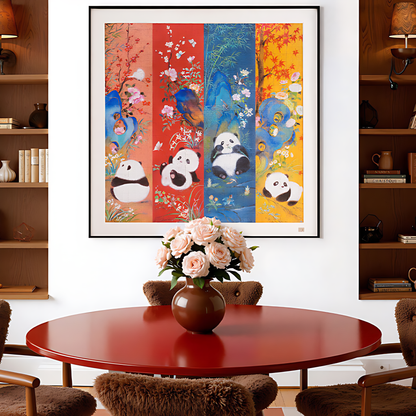 Pandas Through the Four Seasons | TOI | 1024 Piece Puzzle | Jigsaw Puzzle - Mystery Matrix