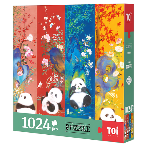 Pandas Through the Four Seasons | TOI | 1024 Piece Puzzle | Jigsaw Puzzle - Mystery Matrix
