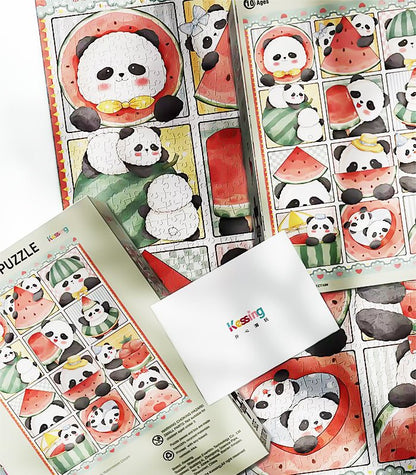 Panda's Watermelon Dream | Kessing | 1000 Piece Puzzle | Jigsaw Puzzle - Mystery Matrix