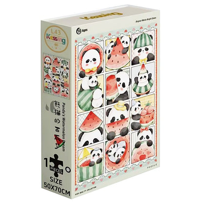 Panda's Watermelon Dream | Kessing | 1000 Piece Puzzle | Jigsaw Puzzle - Mystery Matrix