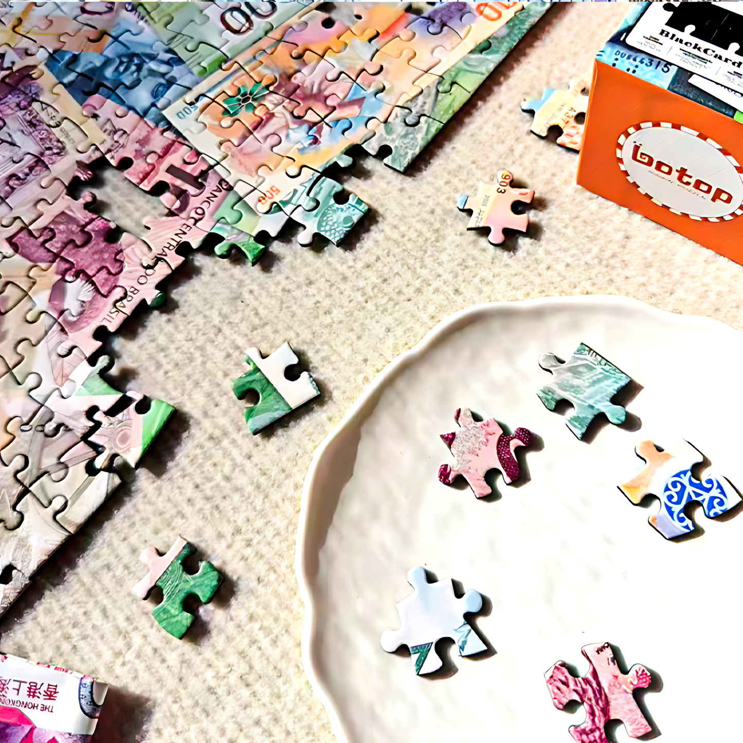 Paper Currency | Botop Blackcard | 1000 Piece Puzzle | Jigsaw Puzzle - Mystery Matrix