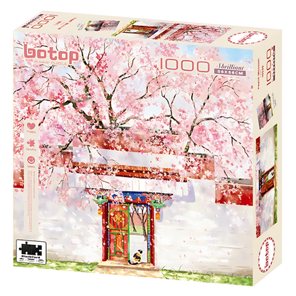 Peach Blossom | Botop Blackcard | 1000 Piece Puzzle | Jigsaw Puzzle - Mystery Matrix
