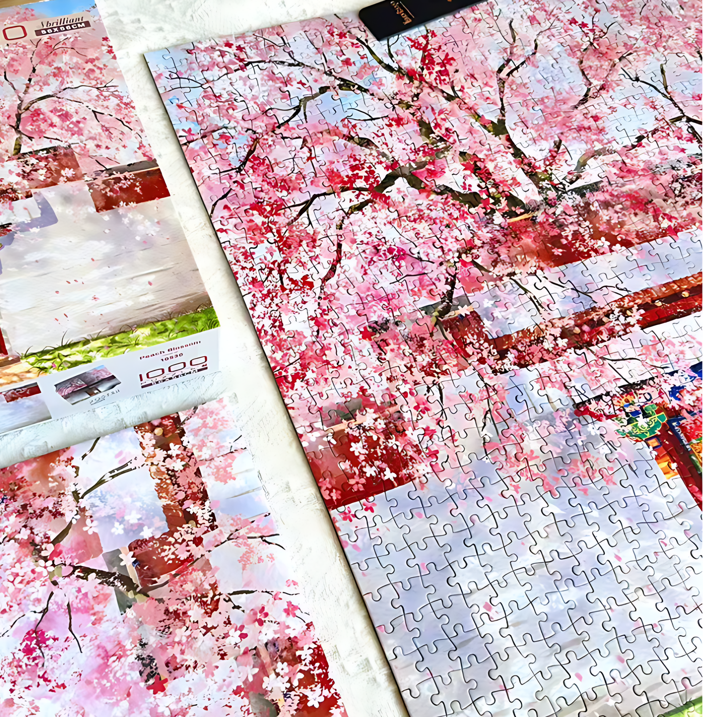 Peach Blossom | Botop Blackcard | 1000 Piece Puzzle | Jigsaw Puzzle - Mystery Matrix