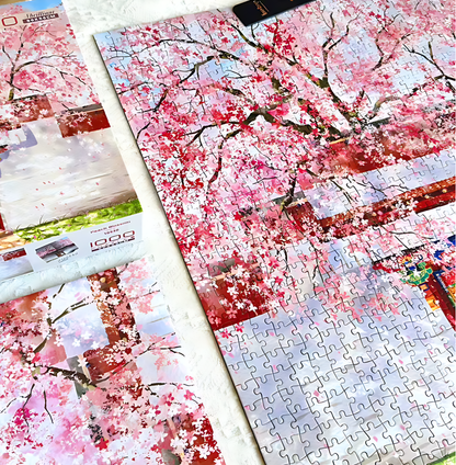 Peach Blossom | Botop Blackcard | 1000 Piece Puzzle | Jigsaw Puzzle - Mystery Matrix