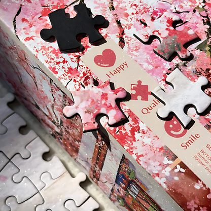 Peach Blossom | Botop Blackcard | 1000 Piece Puzzle | Jigsaw Puzzle - Mystery Matrix