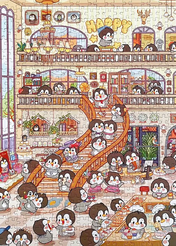 Penguin Party | Kessing | 500 Piece Puzzle | Jigsaw Puzzle - Mystery Matrix