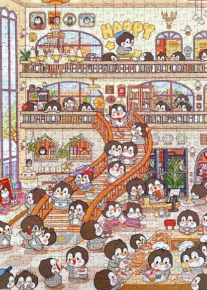 Penguin Party | Kessing | 500 Piece Puzzle | Jigsaw Puzzle - Mystery Matrix
