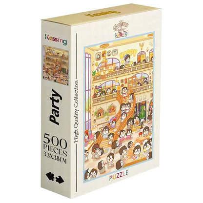 Penguin Party | Kessing | 500 Piece Puzzle | Jigsaw Puzzle - Mystery Matrix