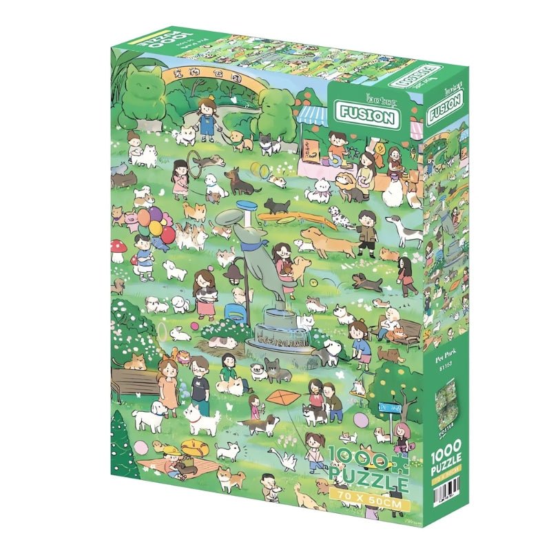 Pets Park | Botop | 1000 Piece Puzzle | Jigsaw Puzzle - Mystery Matrix
