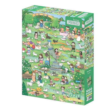 Pets Park | Botop | 1000 Piece Puzzle | Jigsaw Puzzle - Mystery Matrix