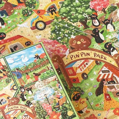 Pinpin Garden Party | Pin Pin | 1000 Piece Puzzle | Jigsaw Puzzle - Mystery Matrix