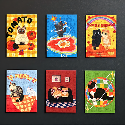 Puffinkids Magnetic Display Board Set | 6-Pack for 99-Piece Mini Puzzles - Mystery Matrix