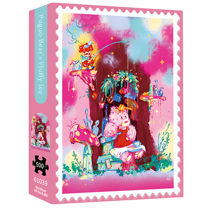 Puguo Bear's Fluffy Ice | TKX | 500 Piece Puzzle | Jigsaw Puzzle - Mystery Matrix