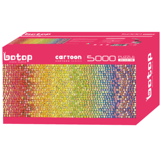 Rainbow Fruit Family | Botop Blackcard | 5000 Piece Puzzle | Jigsaw Puzzle - Mystery Matrix