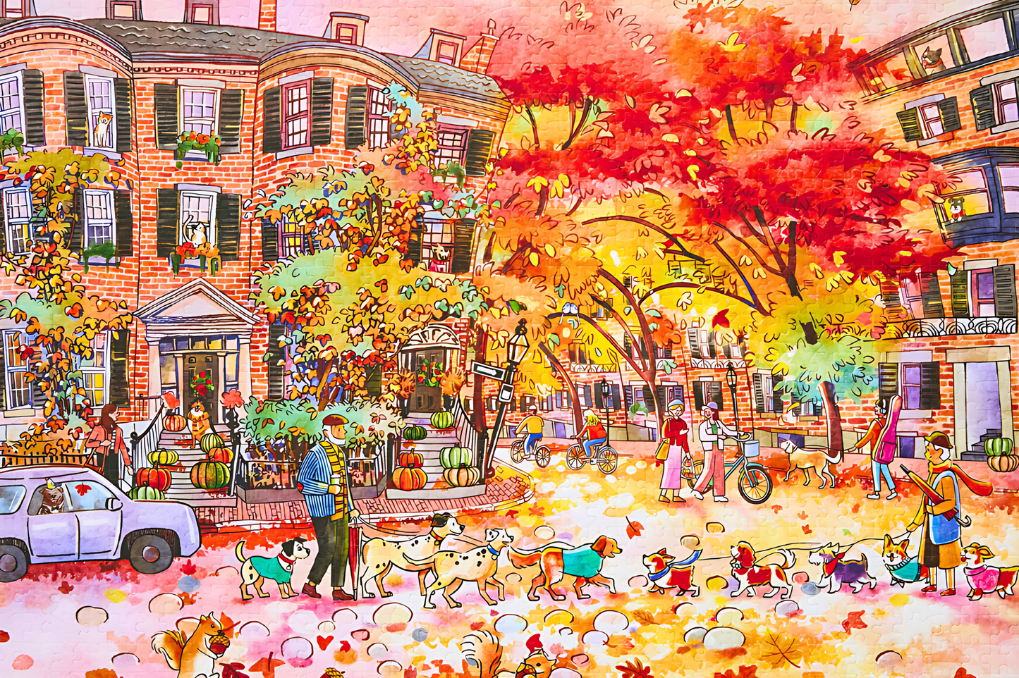 Rainbow Trees | Puffinkids | 1000 Piece Puzzle | Jigsaw Puzzle - Mystery Matrix
