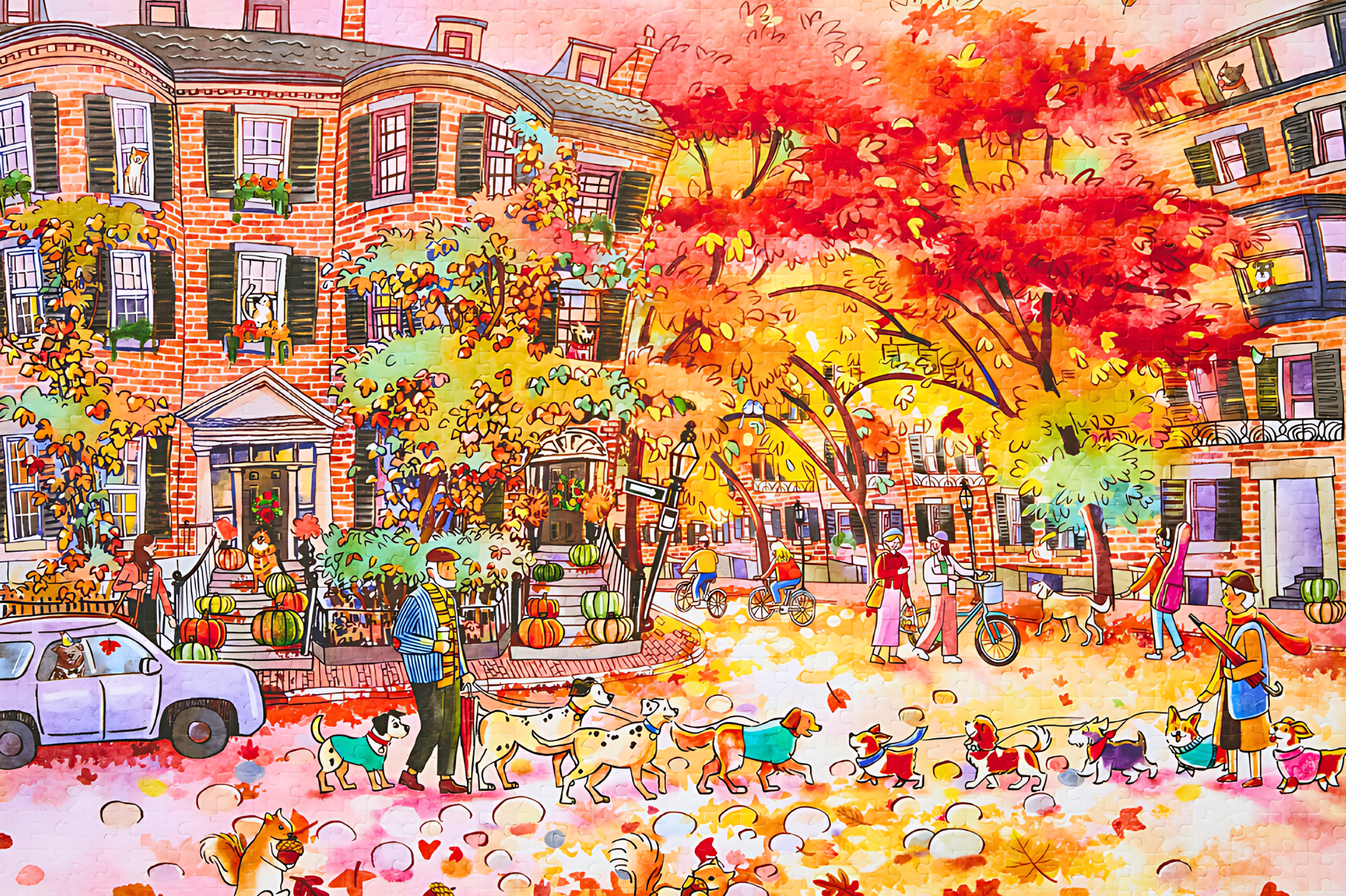 Rainbow Trees | Puffinkids | 1000 Piece Puzzle | Jigsaw Puzzle - Mystery Matrix