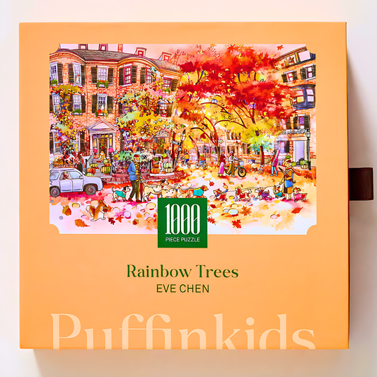 Rainbow Trees | Puffinkids | 1000 Piece Puzzle | Jigsaw Puzzle - Mystery Matrix
