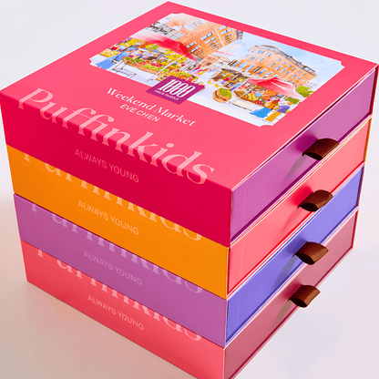 Rainbow Trees | Puffinkids | 1000 Piece Puzzle | Jigsaw Puzzle - Mystery Matrix