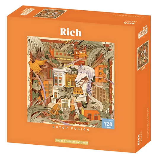 Rich | Botop Fusion | 728 Piece Puzzle | Jigsaw Puzzle - Mystery Matrix