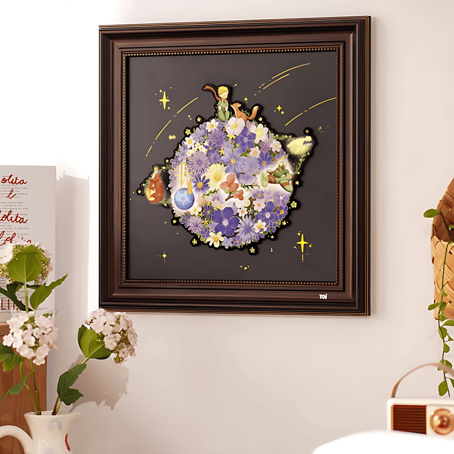 Romantic Planet | TOI | Irregular Puzzle Piece | Wooden Puzzle with Frame - Mystery Matrix