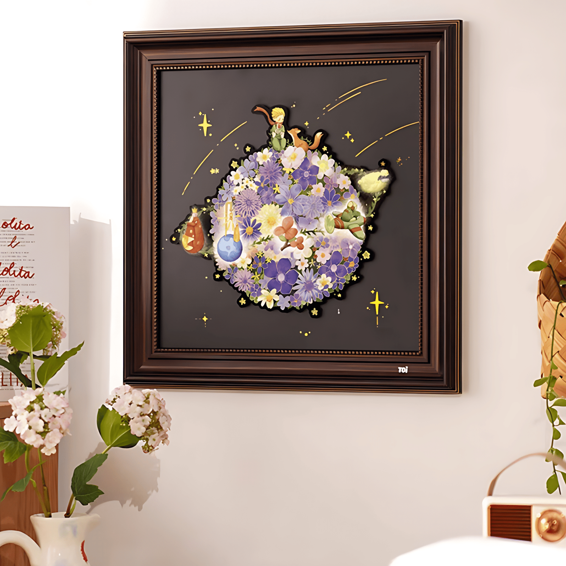 Romantic Planet | TOI | Irregular Puzzle Piece | Wooden Puzzle with Frame - Mystery Matrix